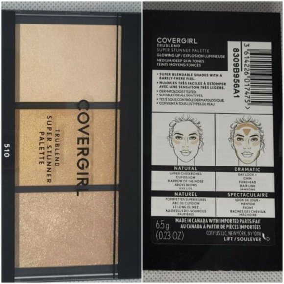COVERGIRL- #510 - TRUBLEND SUPER STUNER (GLOWING UP) is for Medium/Deep Skin Ton - Picture 2 of 2